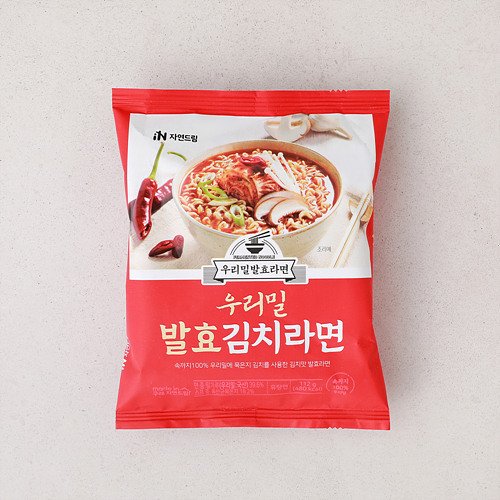 우리밀발효김치라면