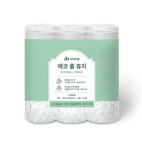 [에코롤휴지(3겹*24롤)]-상세정보