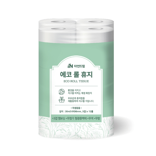 [에코롤휴지(3겹*12롤)]-상세정보