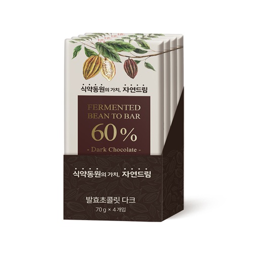 발효초콜릿다크*70g*4개입*해명씨엔씨