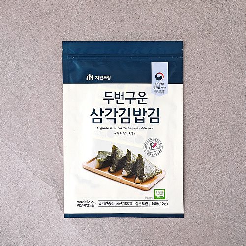 [두번구운삼각김밥김*10매]-상세정보