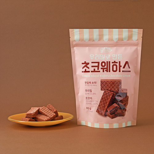 [우리밀로만든초코웨하스*80g*삼아]-상세정보