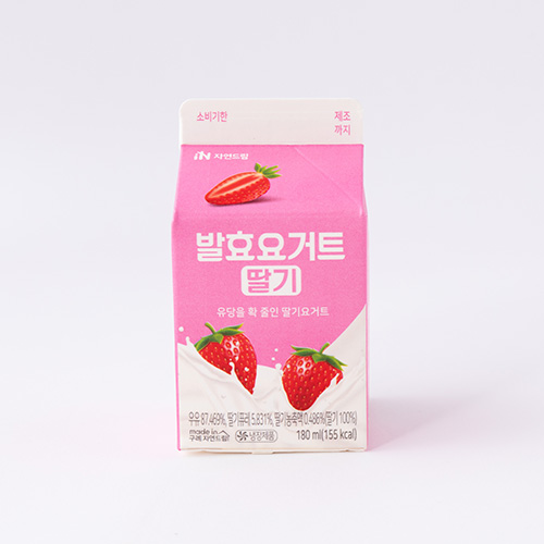 [발효요거트딸기*180ml*밀크쿱]-상세정보