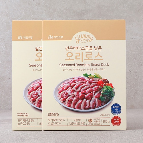 (번들)깊은바다소금을넣은오리로스*380g*2개*(주)맘씨