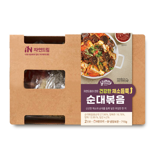 [자연드림이만든건강한채소듬뿍순대볶음*715g*미토리]-상세정보