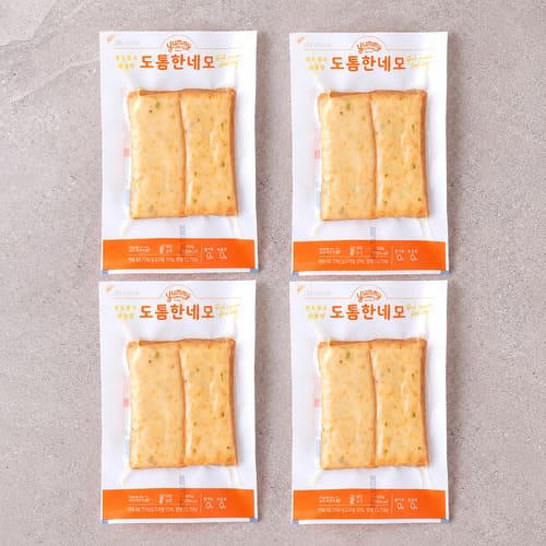 (번들)도톰한네모어묵*200g*4개*정어묵