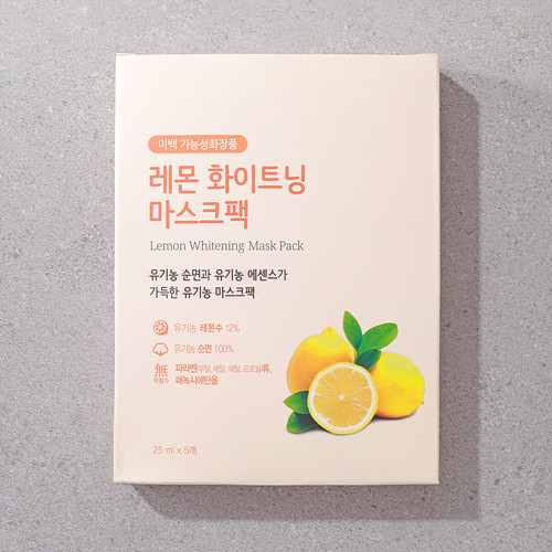 레몬마스크팩(유기농면)*25ml*5개입