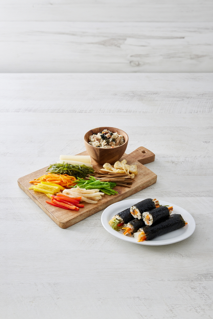 버섯나물밥 셀프김밥